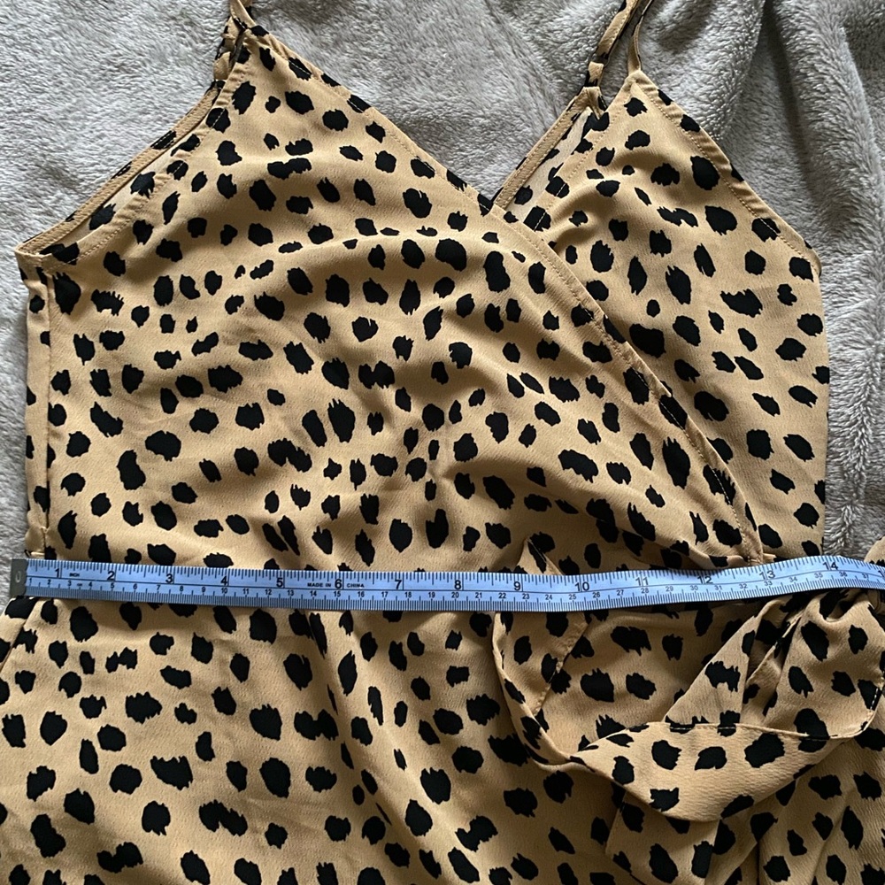 Forever 21 Black and Tan Animal Print romper - Picture 10 of 11